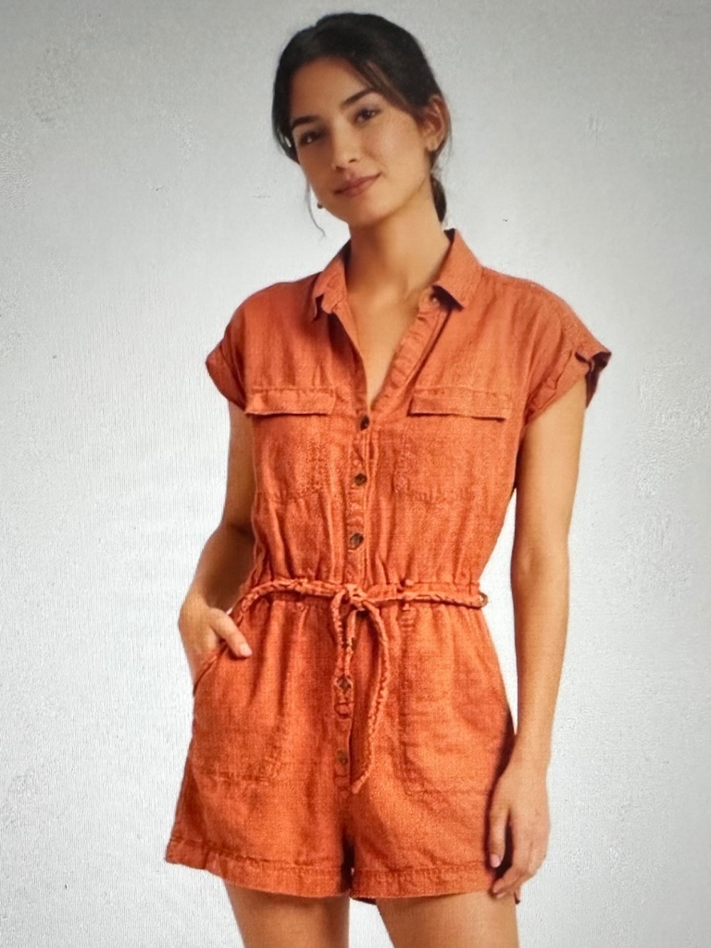 Nicole Miller Shorts, Jumpsuit.Linen NWT. Large